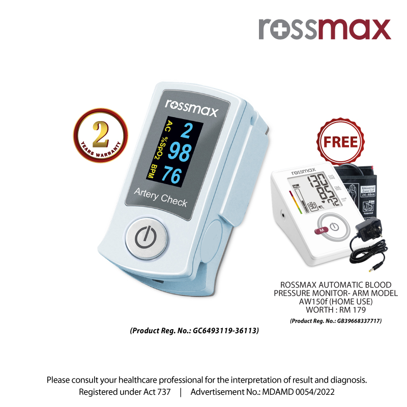 ROSSMAX FINGERTIP PULSE OXIMETER - MODEL SB200 "ACT" - (PROFESSIONAL / HOME USE)