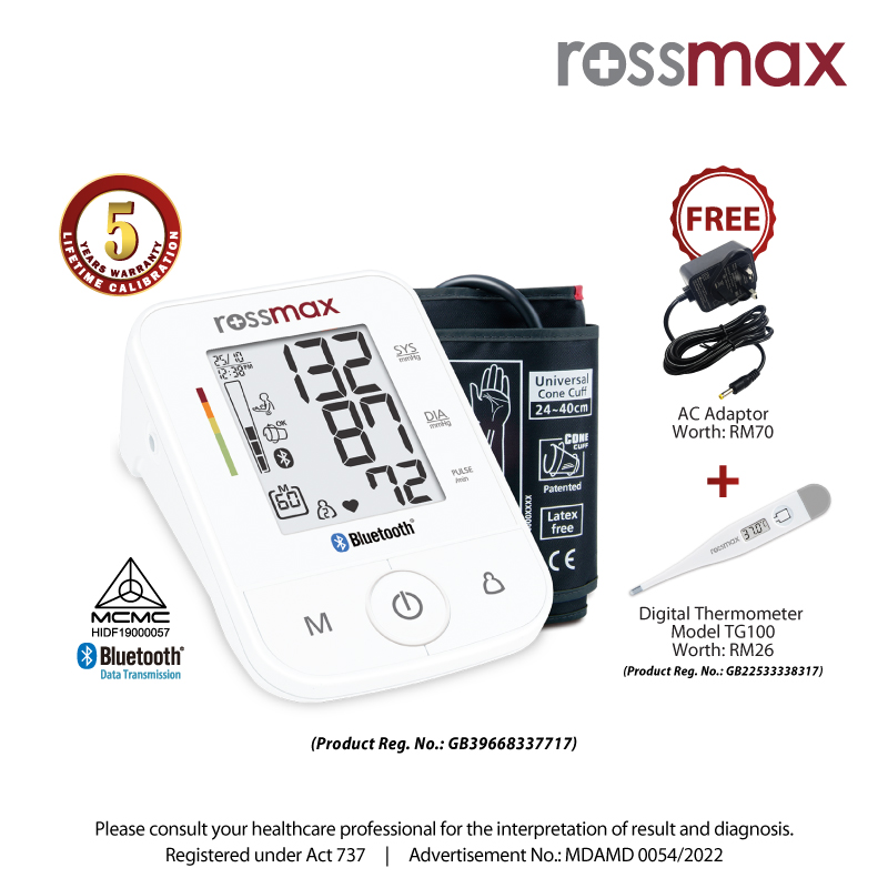 ROSSMAX BODY FAT MONITOR WITH SCALE-WF262 BT