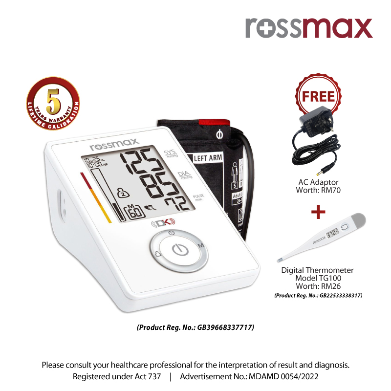 Rossmax AC1000F PARR Pro Professional Blood Pressure Monitor