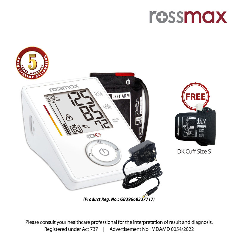 ROSSMAX "DK" AUTOMATIC BLOOD PRESSURE MONITOR - ARM MODEL CF701k - (HOME USE)