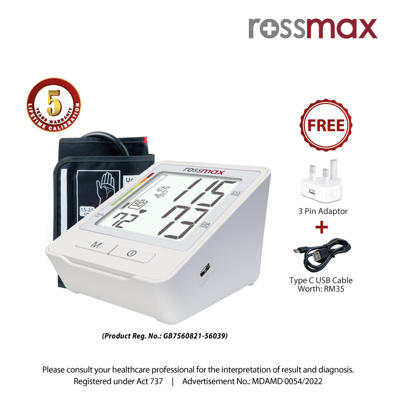 ROSSMAX AUTOMATIC BLOOD PRESSURE MONITOR - ARM MODEL Z1 (HOME USE)