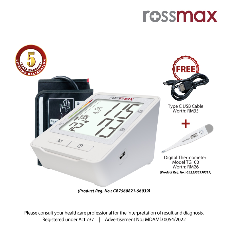 Rossmax AC1000F PARR Pro Professional Blood Pressure Monitor