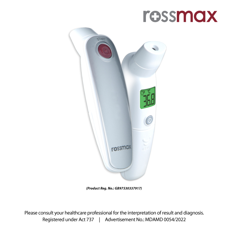 ROSSMAX NON-CONTACT TEMPLE THERMOMETER - MODEL HA500 - (HOME USE)