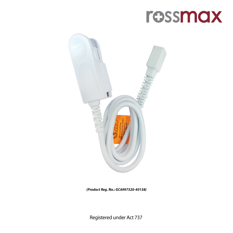 ROSSMAX  ADULT PROBE FOR HANDHELD PULSE OXIMETER MODEL PA100