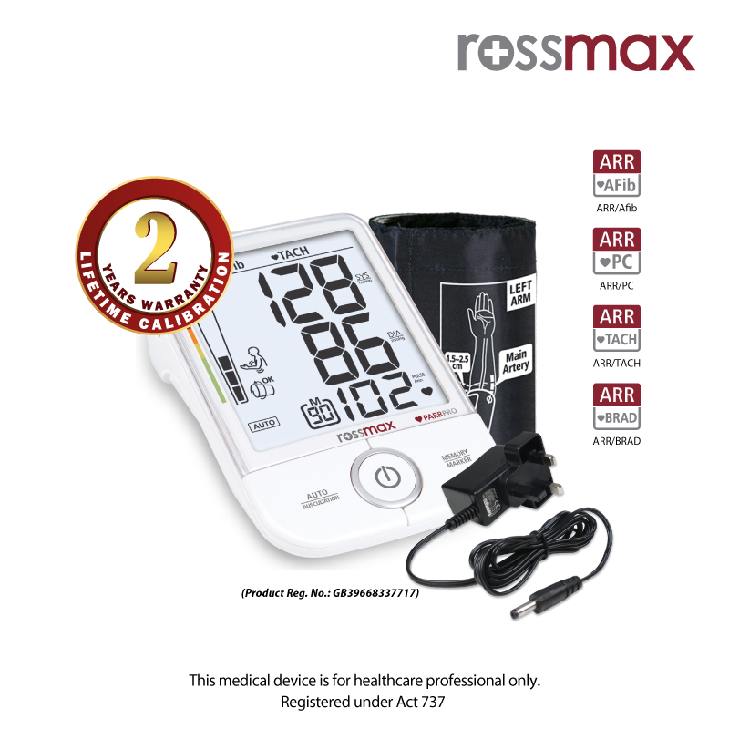 Rossmax AC1000F PARR Pro Professional Blood Pressure Monitor