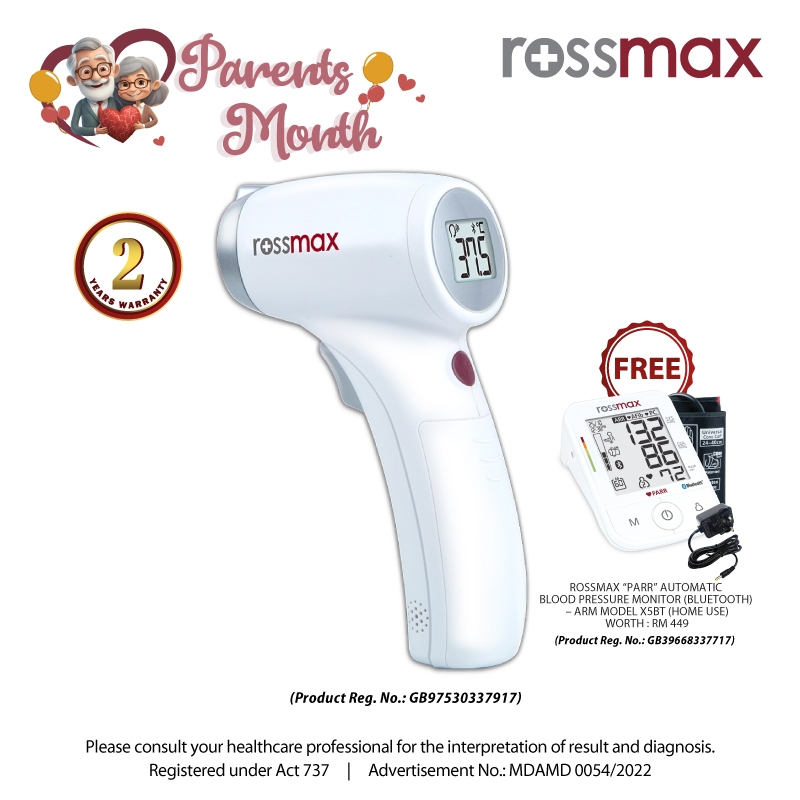 Rossmax Non Contact Telephoto Thermometer Bluetooth Model Hc700bt